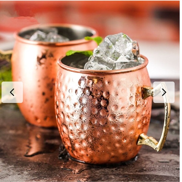 ‘Hammered Finish’ Moscow Mule Mug - 2 Pack - Picture 2 of 5